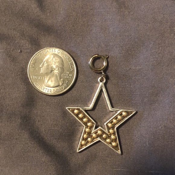 Mixed metal star charm - Picture 2 of 2
